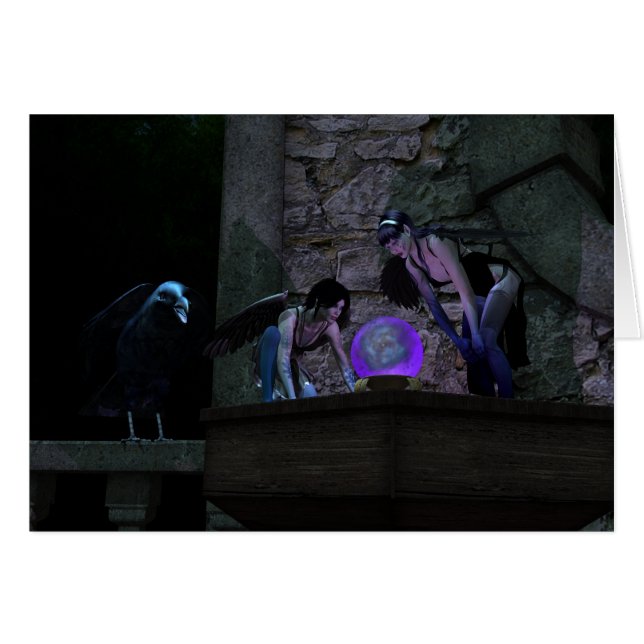 Neugierige Crow-Fee (Vorderseite (Horizontal))