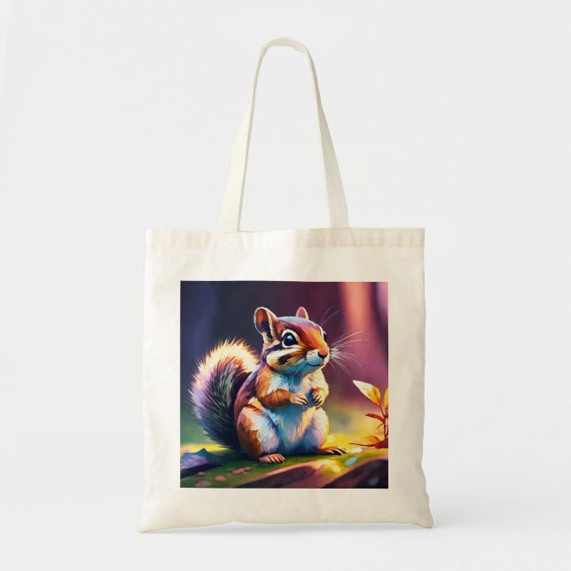 Neugierige Eichhörnchen Park Adventure Tote Bag Tragetasche (Vorne)