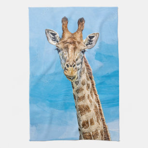 Neugierige Giraffe Geschirrtuch