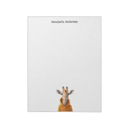 Neugierige Giraffe Notizblock