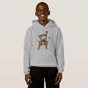 Neugierige Kätzchen & Fleißige Bienen Hoodie