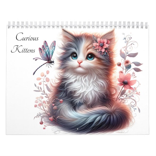 Neugierige Kätzchen Kalender (Titelbild)