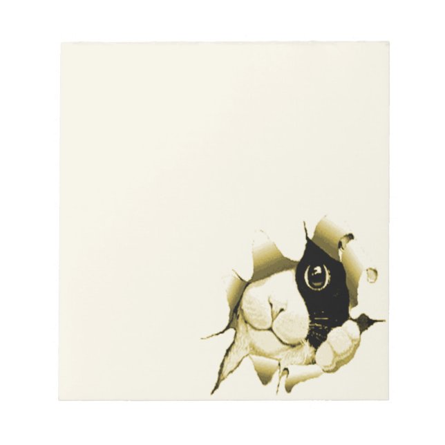 Neugierige Katze Notizblock (Vorderseite)