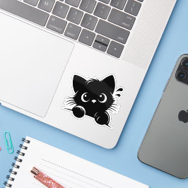 Neugierige Katze Personalisiert Aufkleber