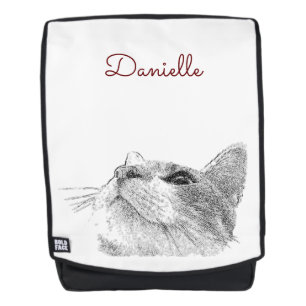 Neugierige Katze Rucksack