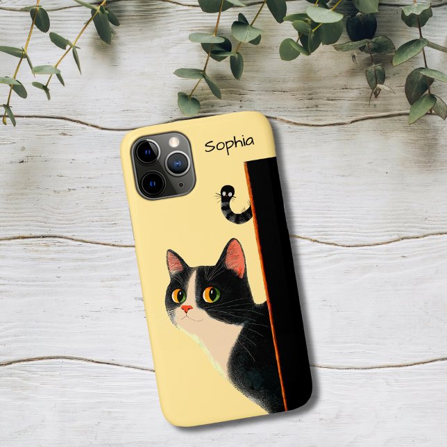 Neugierige Katze und hinterlistiger Wurm Case-Mate iPhone Hülle (Von Creator hochgeladen)
