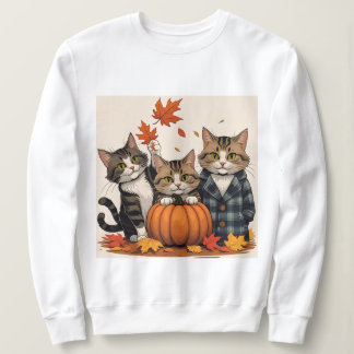 Neugierige Katzen - Gemütlicher Herbst Sweatshirt