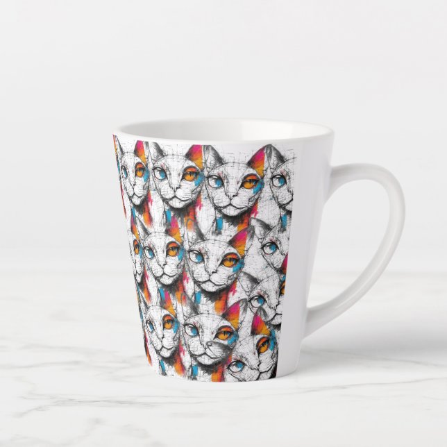 Neugierige Kitty Milchtasse (Rechts)