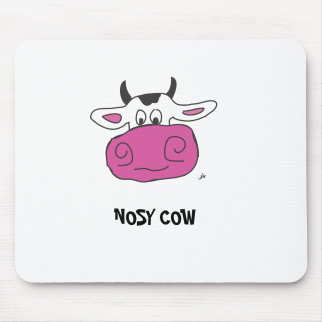 NEUGIERIGE KUH MOUSEPAD (Vorne)