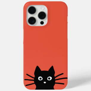 Neugierige Peeking Black Cat Funny Cat Lover's iPhone 15 Pro Max Hülle