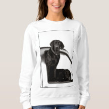 Neugierige schwarze Labradore - Sweatshirt