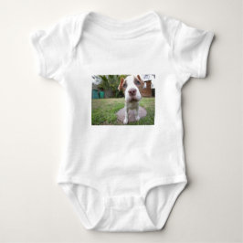Neugierige Welpe Baby Strampler