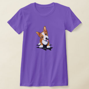 Neugieriger Corgi Puppy-T - Shirt