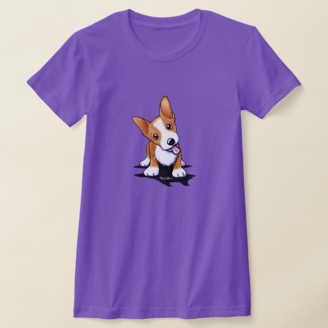 Neugieriger Corgi Puppy-T - Shirt (Ablage )