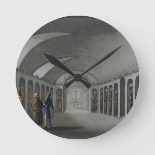 Neugieriger Friedhof unter dem Capuchin-Kloster, Runde Wanduhr