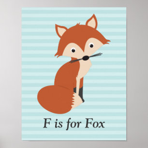 Neugieriger Fuchs Poster