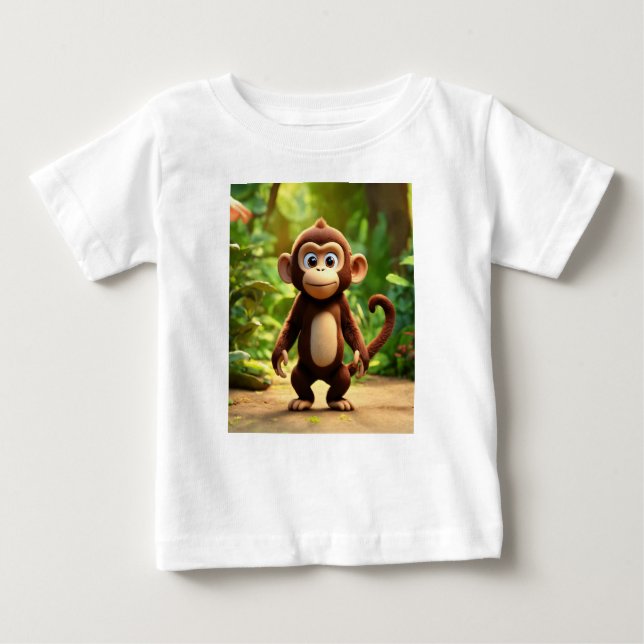 Neugieriger George: Der winzige Reisende Baby T-shirt (Vorderseite)