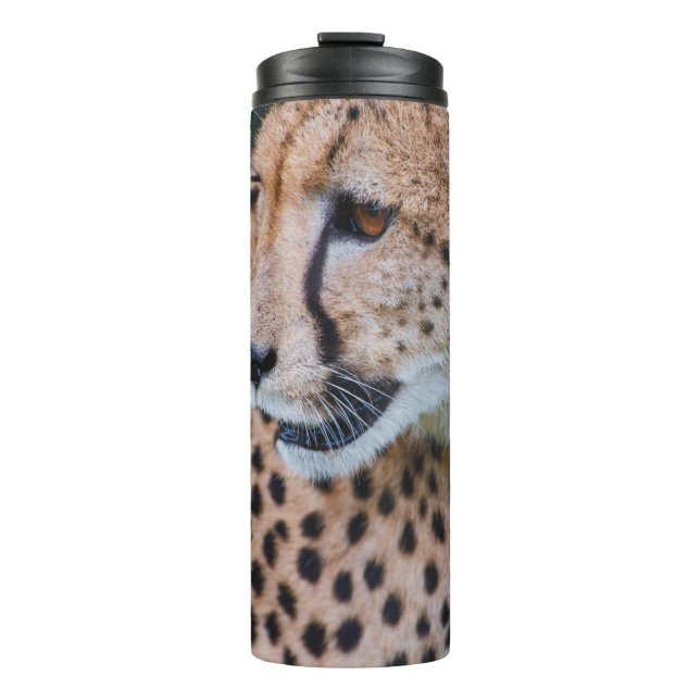 NEUGIERIGER GEPARD THERMOSBECHER (Vorderseite)