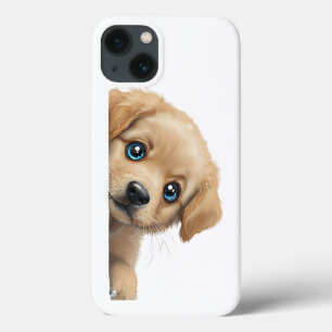 Neugieriger Golden Retriever rund um die Ecke Case-Mate iPhone Hülle