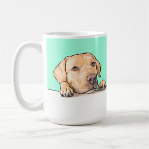 Neugieriger Hund Kaffeetasse