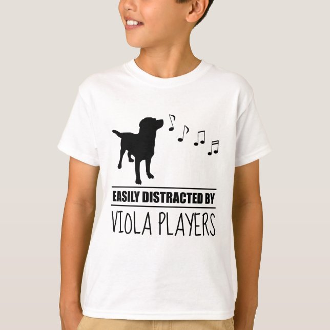 Neugieriger Hund, leicht von Viola Players abgelen T-Shirt (Vorderseite)
