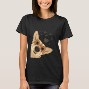 Neugieriger Hund Welsh Corgi T-Shirt