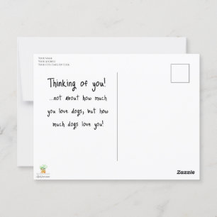 Neugieriger Junge und seine Whimsiktiere Postkarte