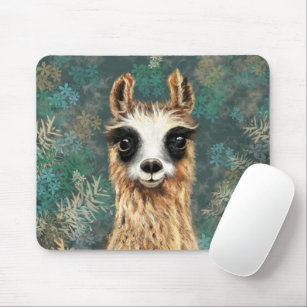 Neugieriger Llama Mouse Pad Gift Fun - Malerei Mousepad