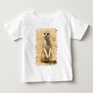 Neugieriger Meerkat Baby-T - Shirt