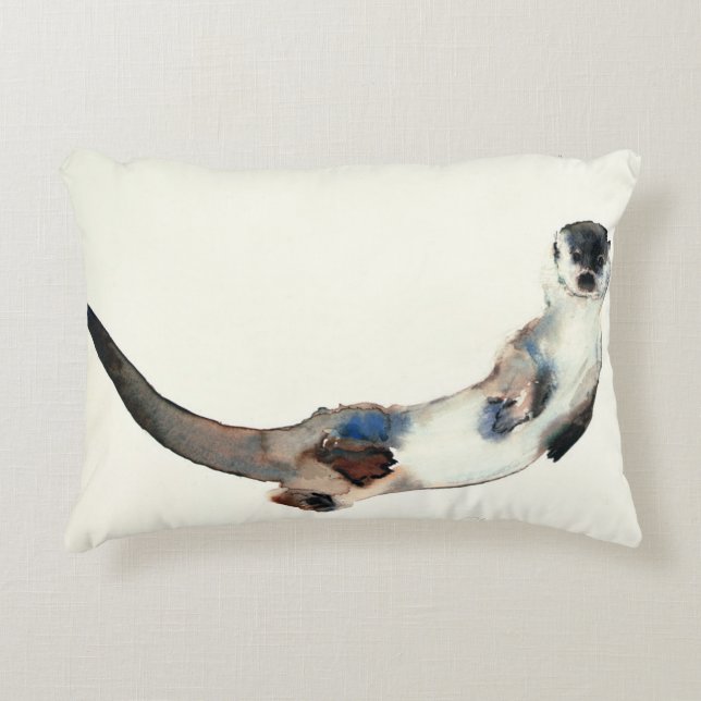 Neugieriger Otter 2003 Dekokissen (Vorderseite)