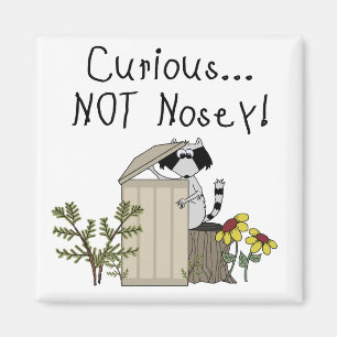 Neugieriger Raccoon Magnet