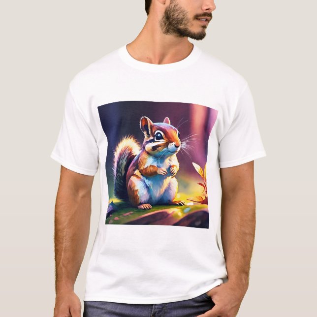 Neugieriger Squirrel Park Adventure T - Shirt (Vorderseite)