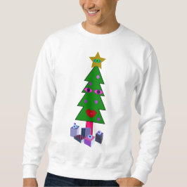 Neugieriger Weihnachtsbaum Ugly Sweater Sweatshirt