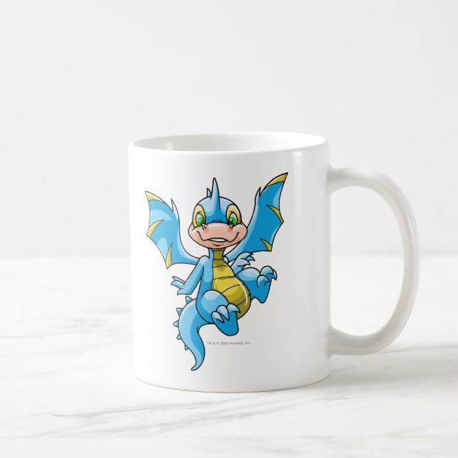 Neugieriges blaues Scorchio Kaffeetasse (Rechts)