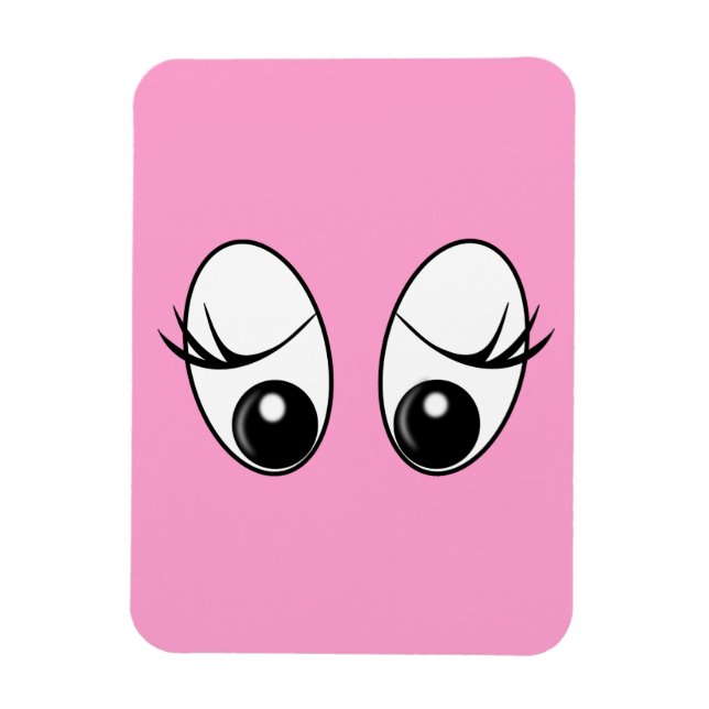 Neugieriges Eyes Custom Colors Magnet (Vertikal)