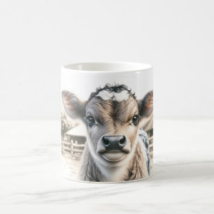 Neugieriges Kalb Kaffeetasse