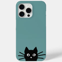 Neugieriges Peeking Black Kitty Cat Cool Cat Lover Case-Mate iPhone Hülle