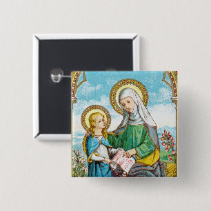 Neugotische St. Anne und junge Maria (SAU 29) Button