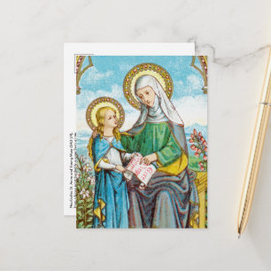 Neugotische St. Anne und junge Maria (SAU 29) Postkarte