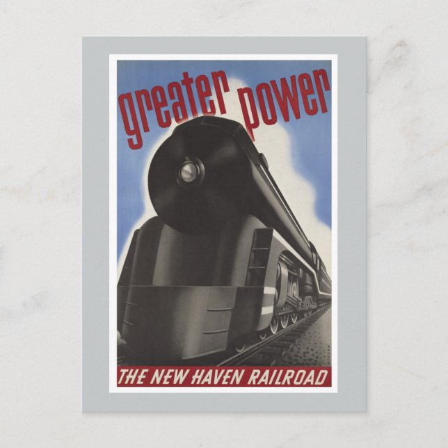 Neuhavenbahn Vintag Postkarte (Vorderseite)