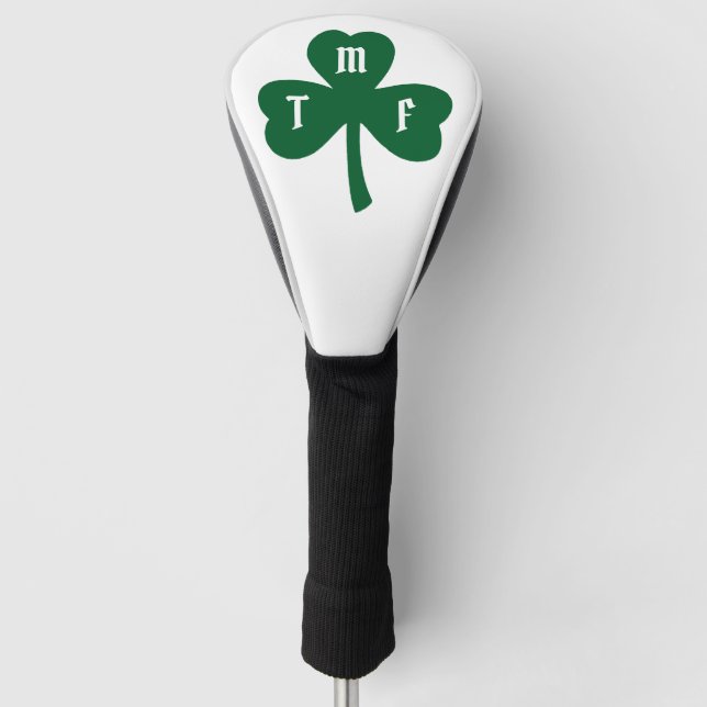 Neuheit bei Mit Monogramm Grünklemmen Golf Headcover (Vorderseite)