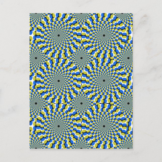 Neuheit der optischen Illusion Postkarte (Vorderseite)