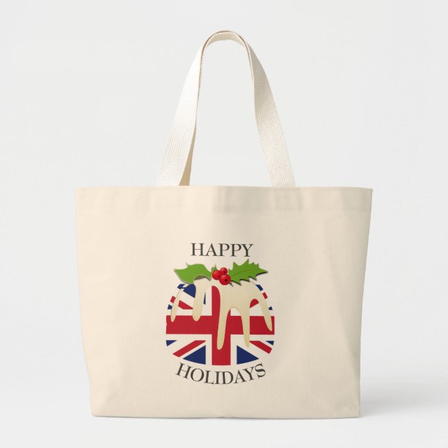 Neuheit | Festes Pudding | UNION JACK UK FLAG Jumbo Stoffbeutel (Vorne)