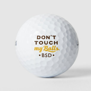 Neuheit Funny Typ Golf Ball Initials Don't Touch