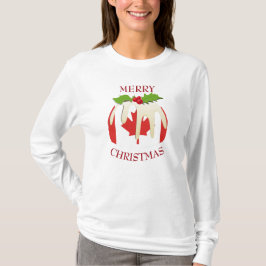 Neuheit | KANADA FLAG | Weihnachts-Pudding-T - Shi T-Shirt