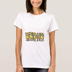 Neuheit-Kuh-Grafik-T-Shirt Riecht wie Geld Spruch T-Shirt