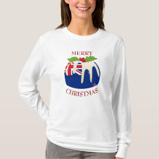Neuheit | NEUSEELAND | Weihnachts-Pudding-T - Shir T-Shirt