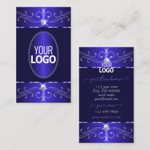 Neuheit Royal Blue Verziert Ornamente mit Logo Chi Visitenkarte