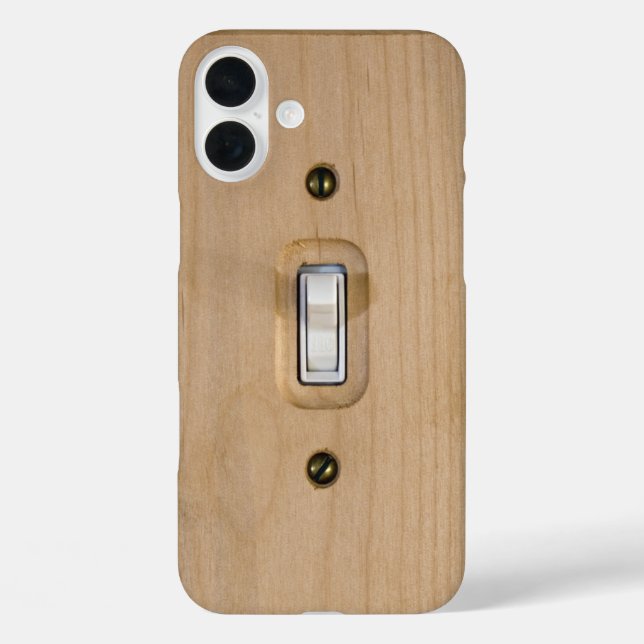 Neuheit Single Toggle Switch Holzplattenfotografie Case-Mate iPhone Hülle (Rückseite)