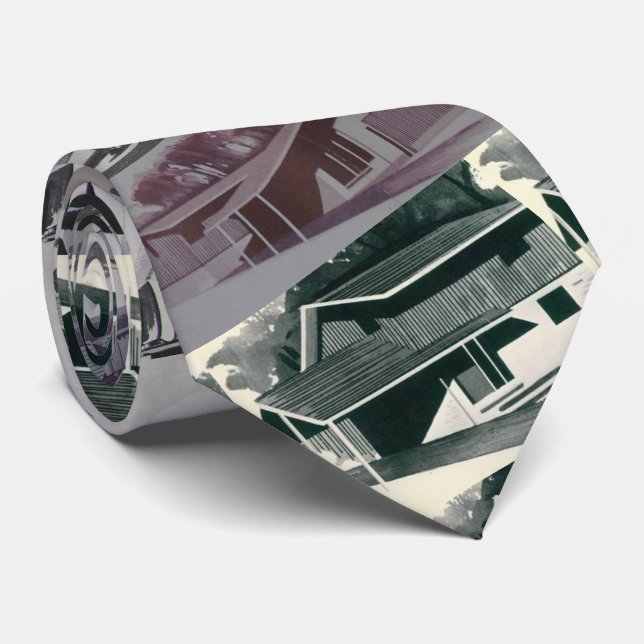 Neuheits-Mitte- des Jahrhundertsmodernes Haus 1959 Krawatte (Gerollt)